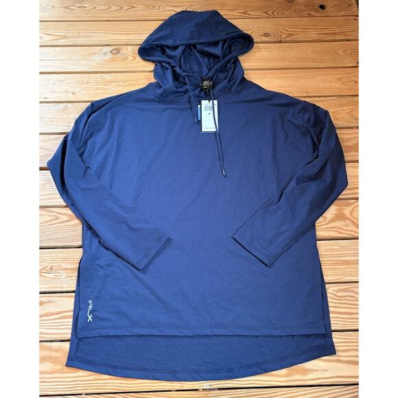 Lauren Ralph Lauren Tops - Ralph Lauren NWT $168 Women’s Hooded Athleisure Top Size M Navy P2